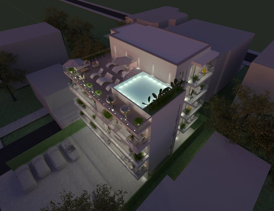 Apartament in bloc cu Piscina la ultimul etaj! FINALIZAT