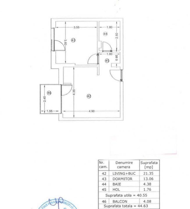 Unirii Palatul Parlamentului, apartament mobilat si utilat complet