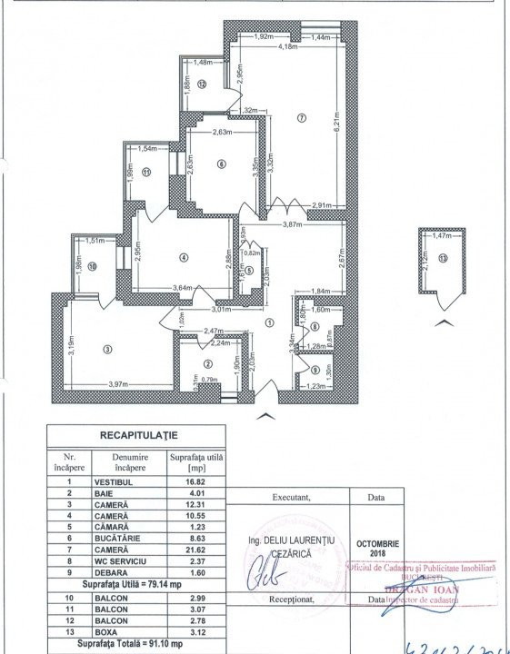 Apartament 3 camere zona PREMIUM | Marriott | 13 Septembrie 