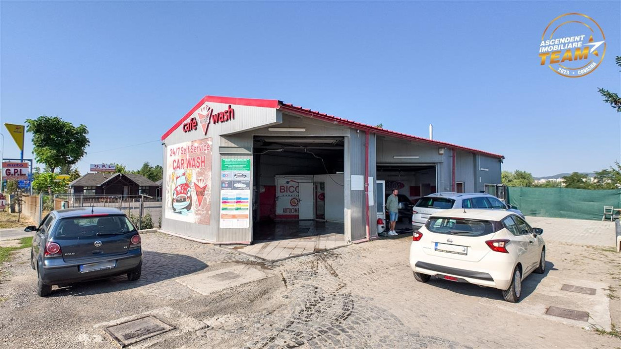 Spalatorie auto, echipata, +transfer afacere, zona circulata intens, Sfantu Gheorghe