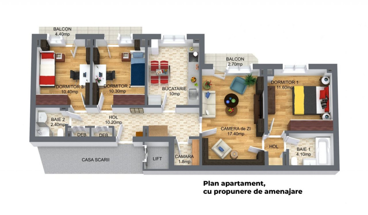 La inaltime, cu vedere catre cupola Circului! – 4camere, 80mp, asa cum vei dori