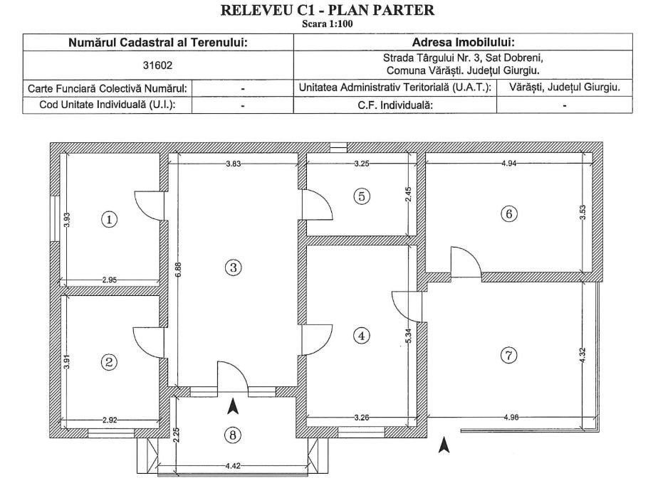 CASA 123 MP, LOT 336 MP, Vidra-DOBRENI 