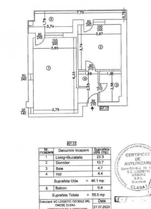 2 camere | Decomandat | Central Popesti Leordeni