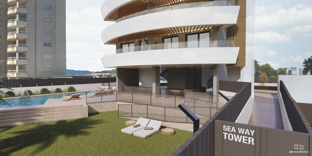 Apartament cu 3 dormitoare SEAWAY TOWER, Calpe!