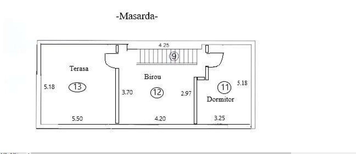 Inchirere etaj 1+mansarda in Vila pretabila-spatii de birou-ParculCarol         