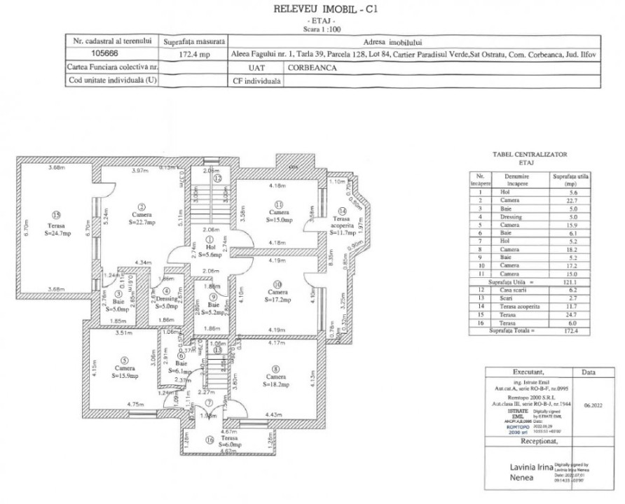 CORBEANCA-PARADISUL VERDE VILA P+E+M 507 MP, LOT 1095 MP 