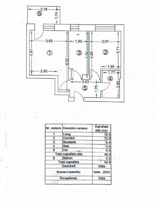 APARTAMENT 2 CAMERE | NUSCO CITY | 55 MP | FAZA 2 | DECEMBRIE 2025 