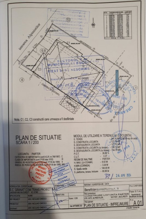 Teren cu Aut. Constr. 2025, zona Ion Mihalache - Intrarea Alpinistilor, nr 6-8, ideal constructie casa