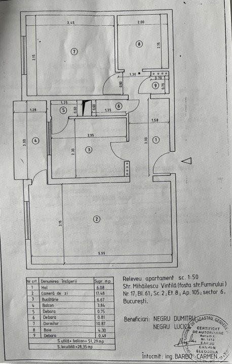 Apartament 2 camere Crangasi - Bd. Constructorilor