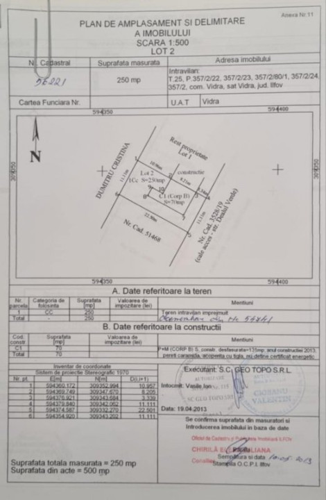  VIDRA – COMPLEX DEALUL VERDE, DUPLEX 100 MP, LOT 250 MP!