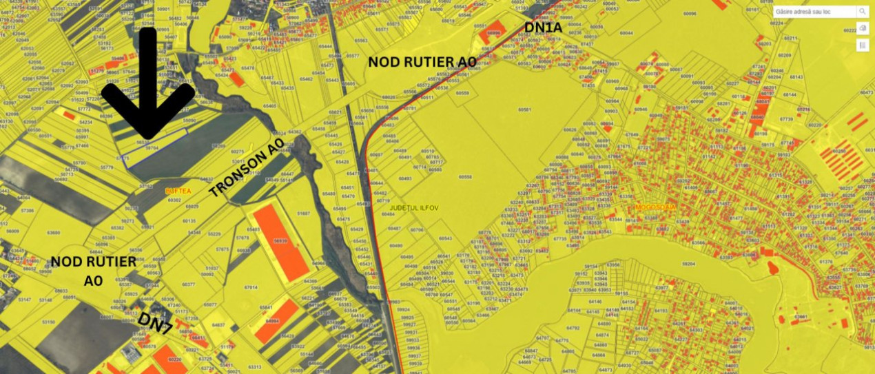 Oportunitate Strategică: teren intravilan Buftea, Nod Rutier DN7/A0