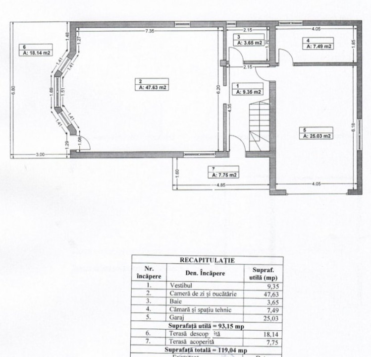 CORNETU CASA P+E+Pod 222 MP, LOT 549MP 