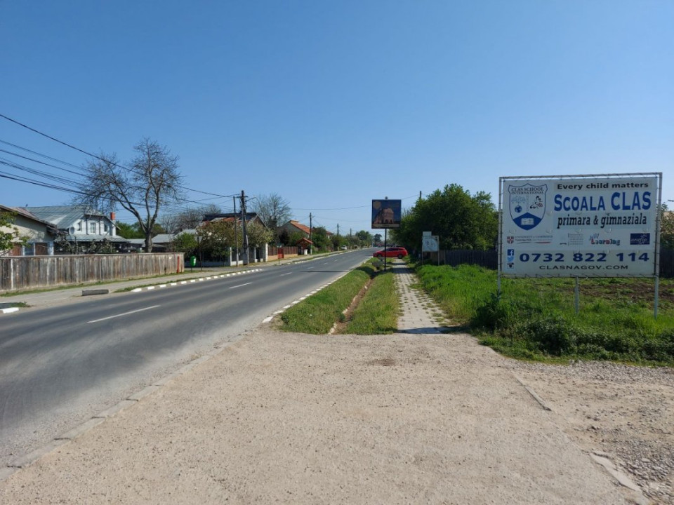 Teren 1.510mp la strada principală, dublă deschidere, Ciofliceni - Snagov!