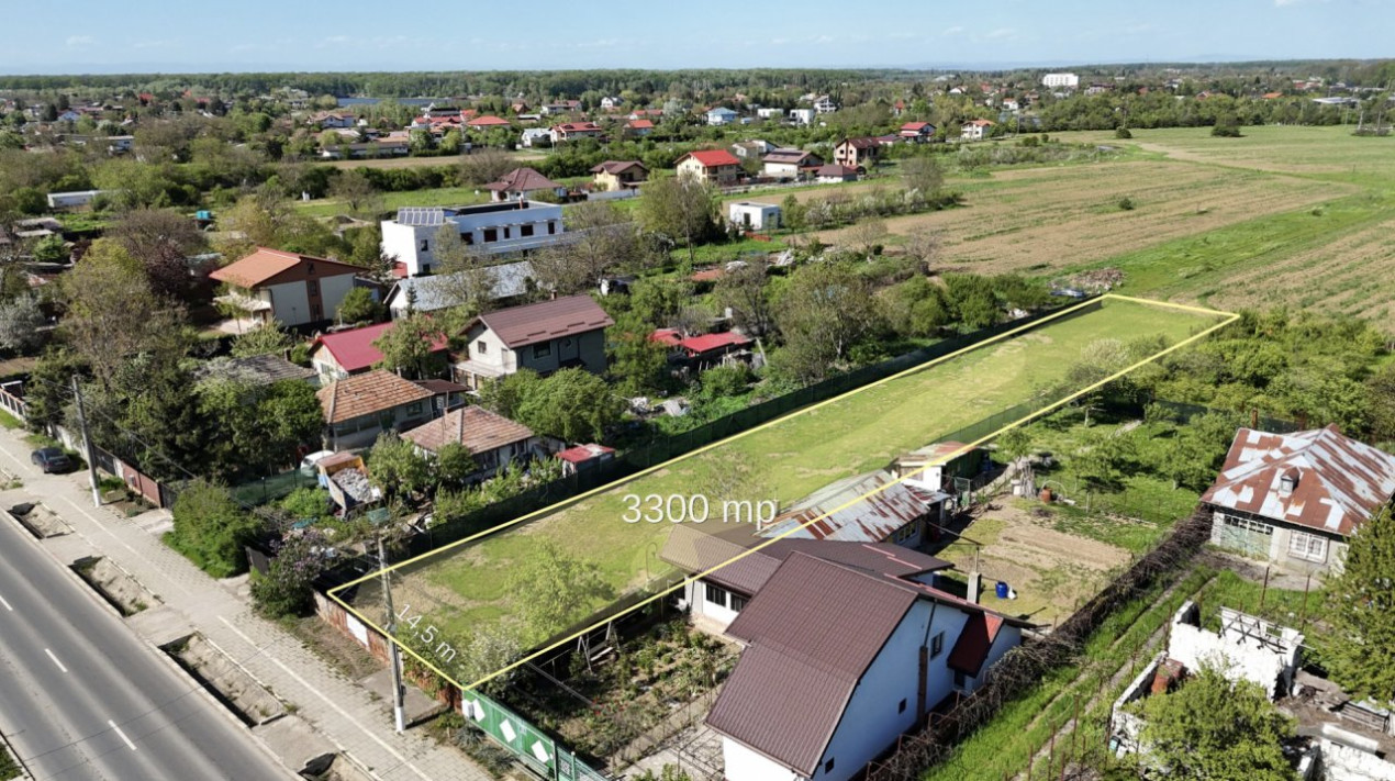  Teren intravilan, 3300 mp, front 15 m | Snagov -Ghermanesti