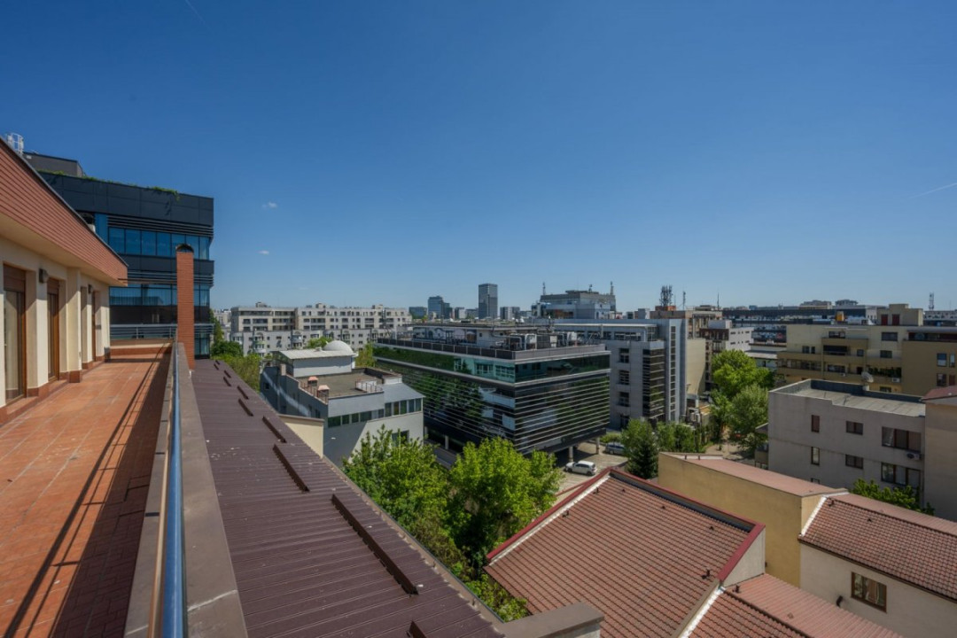 Penthouse spectaculos 5 camere, 482 mp, lift privat, Herăstrău – Satul Francez
