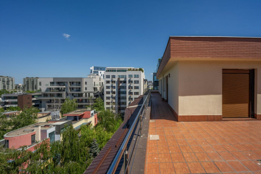 Penthouse spectaculos 5 camere, 482 mp, lift privat, Herăstrău – Satul Francez