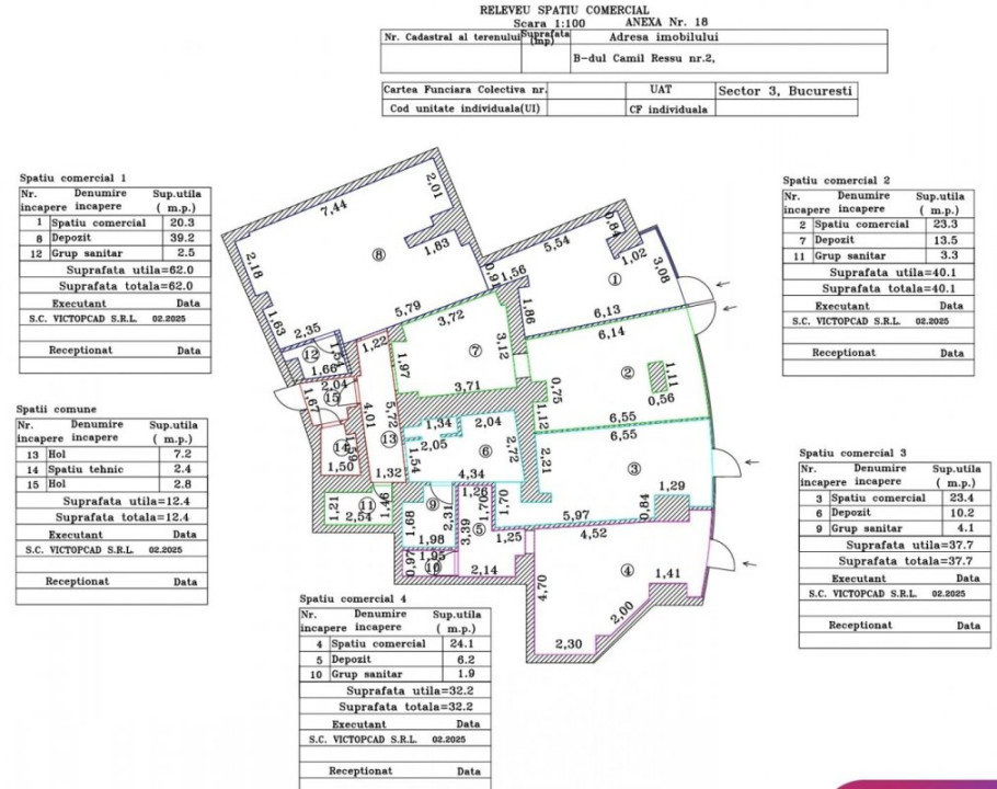 TREI Spatii comerciale Dristor Mc Donald s Metrou Stradal Camil Ressu