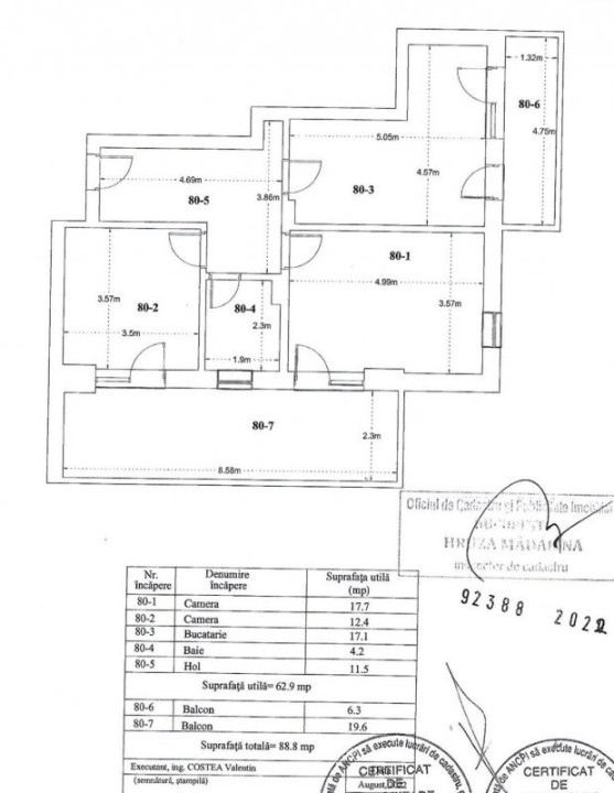 Apartament 2 camere decomandat 89mp Theodor Pallady