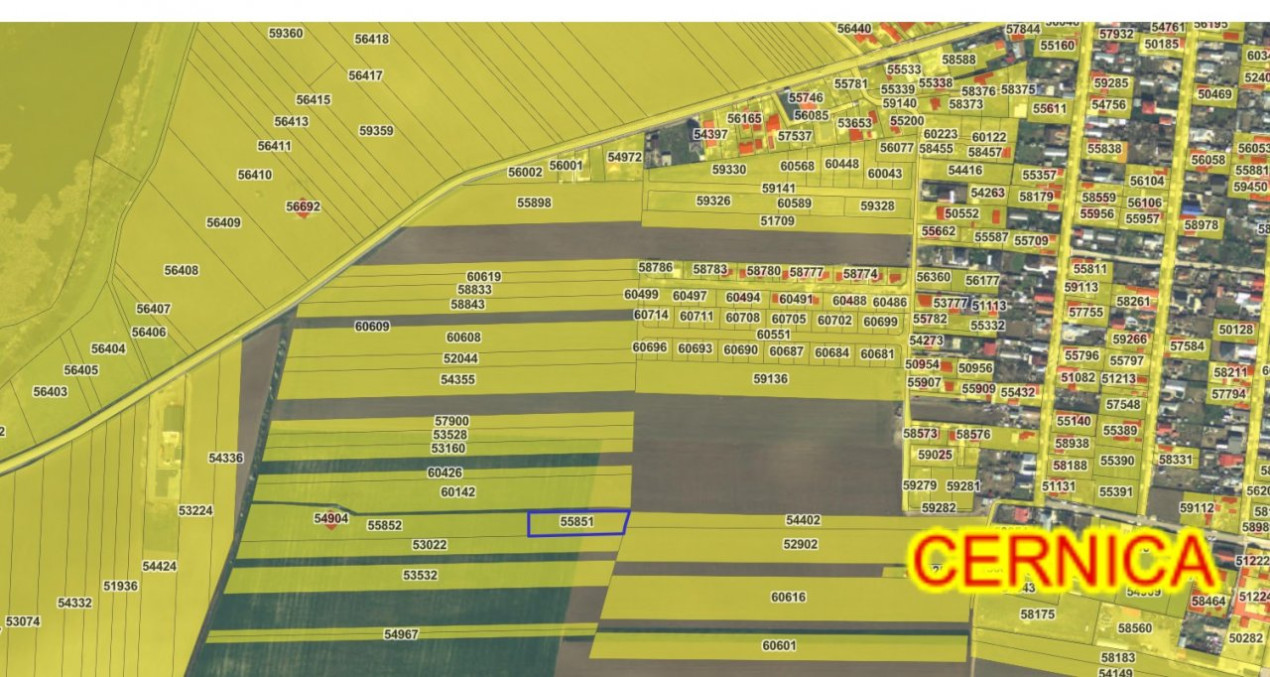 CERNICA - BALACEANCA TEREN INTRAVILAN CONSTRUCTII 2300 MP! 