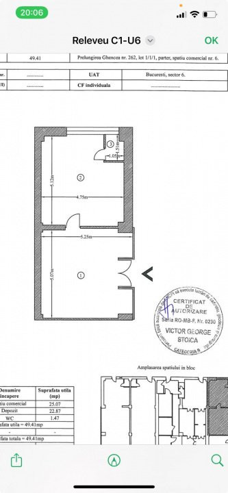 Spatiu comercial - Prelungiera Ghencea nr. 262 - 50 mp 