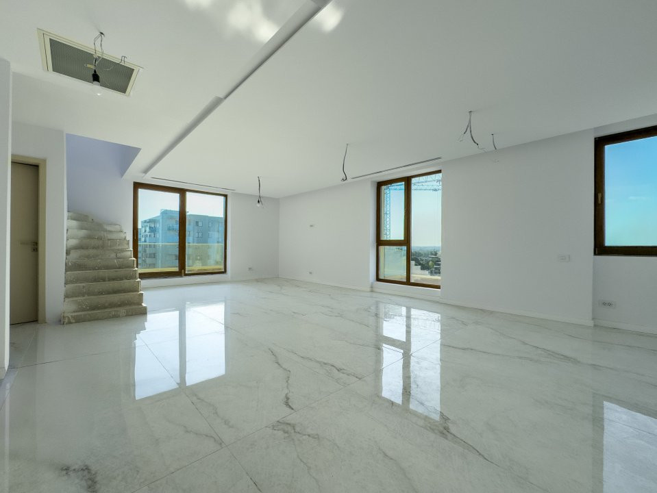 Penthouse 3 camere de vânzare Pipera | 275 mp total, rooftop privat 116 mp 