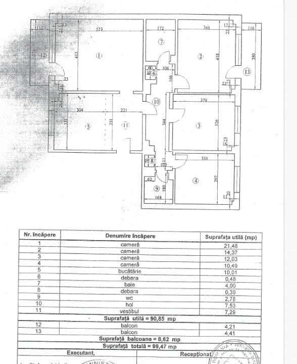 Vanzare - 4 camere I decomandat I 100mp I centrala proprie I Mall Vitan