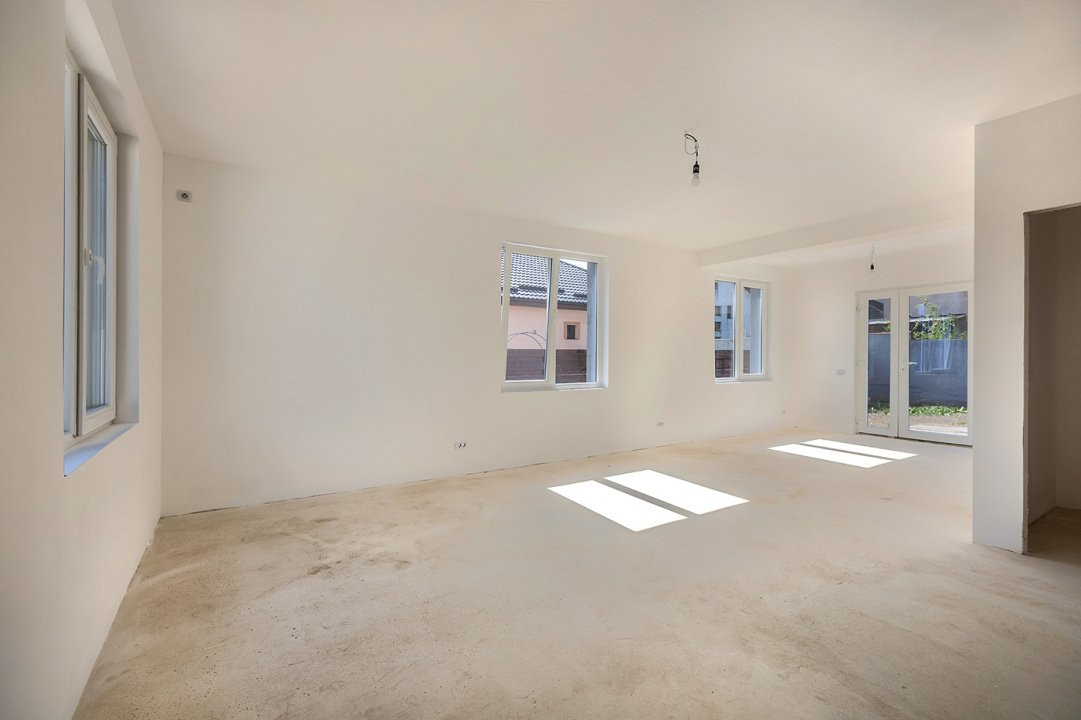 Casă modernă tip duplex, P+1+Pod, cu 3 camere, 2 băi – Balotești