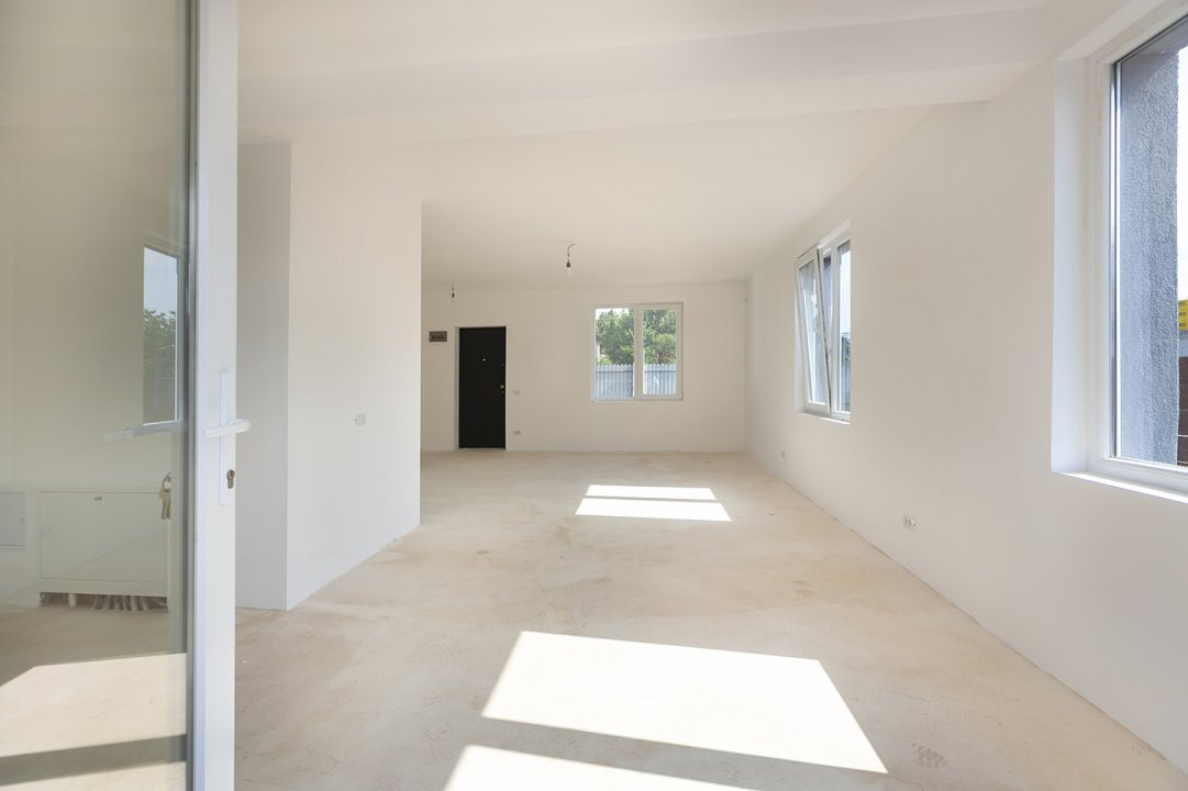 Casă modernă tip duplex, P+1+Pod, cu 3 camere, 2 băi – Balotești