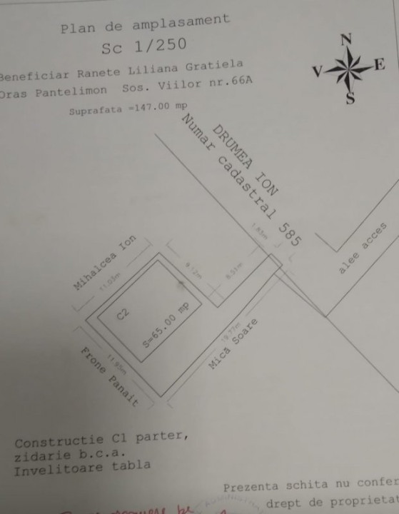 Pantelimon casa P+M 130 MP Lot 147 MP