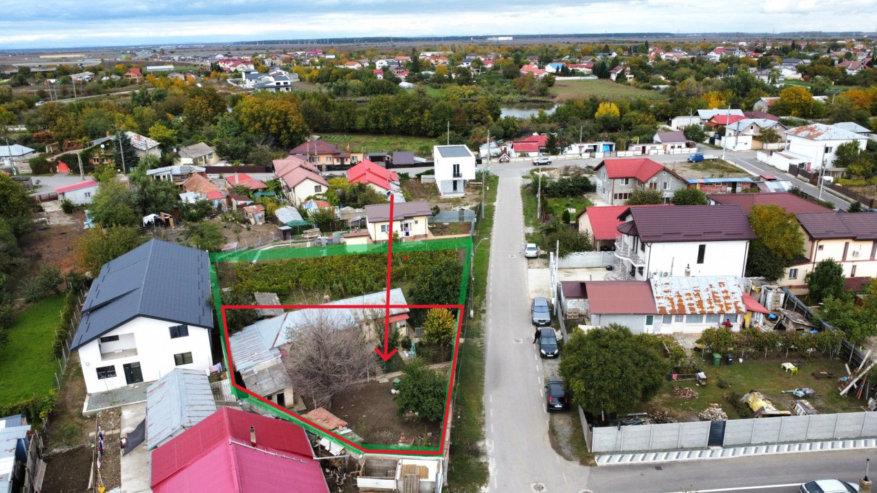Teren de vanzare 550mp in Stefanestii de Jos, la sosea si cu utilitati