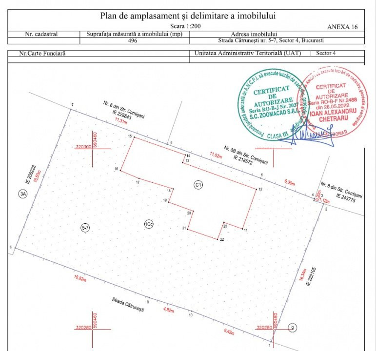  Berceni, teren  pentru construcții, în inima Sectorului 4  Apărătorii Patriei 