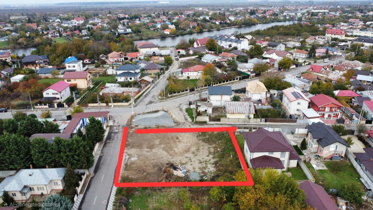 Oportunitate - vanzare teren 1269mp in centrul loc. Stefanestii de Jos