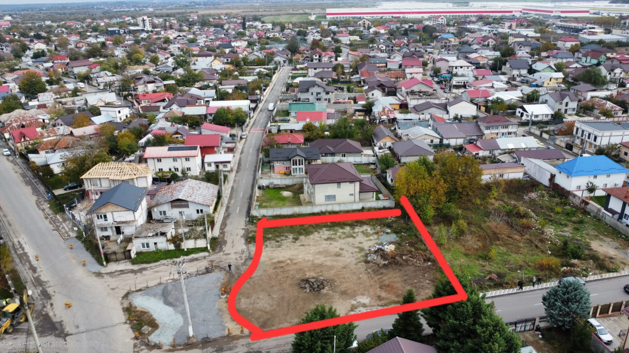 Oportunitate - vanzare teren 1269mp in centrul loc. Stefanestii de Jos