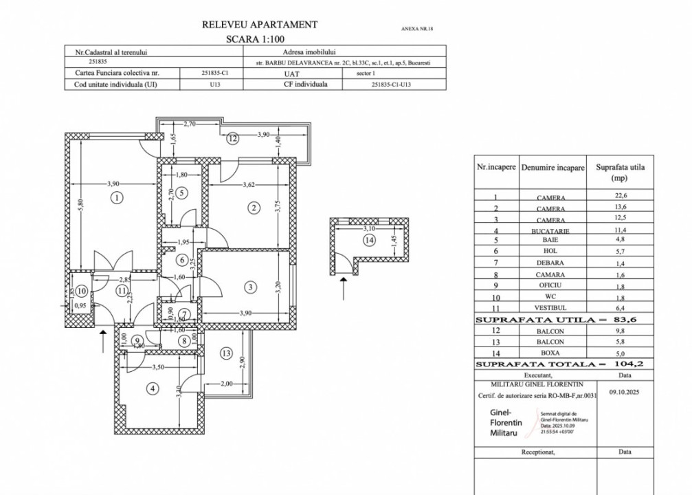 Kiseleff | Barbu Delavrancea | 3 Camere ultra spatios | Raritate 