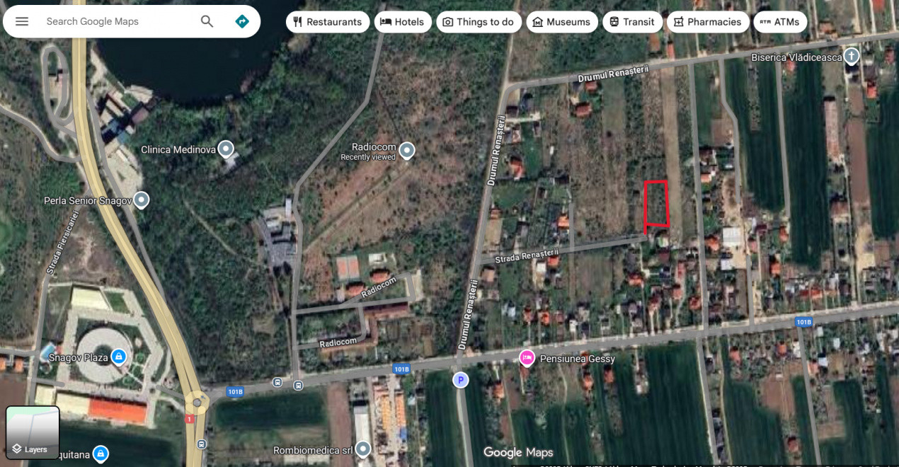 Teren de vanzare in Vladiceasca, 2156mp, langa DN1 - Snagov Plaza