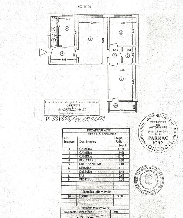 Apartament 3 camere str. Straja - Piata Resita