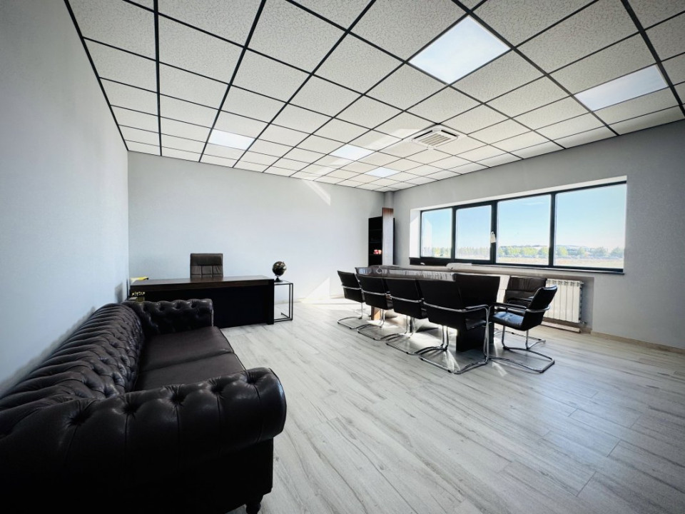 Hală + sediu firmă (locuință de serviciu) + teren de vânzare în Balotești, Ilfov