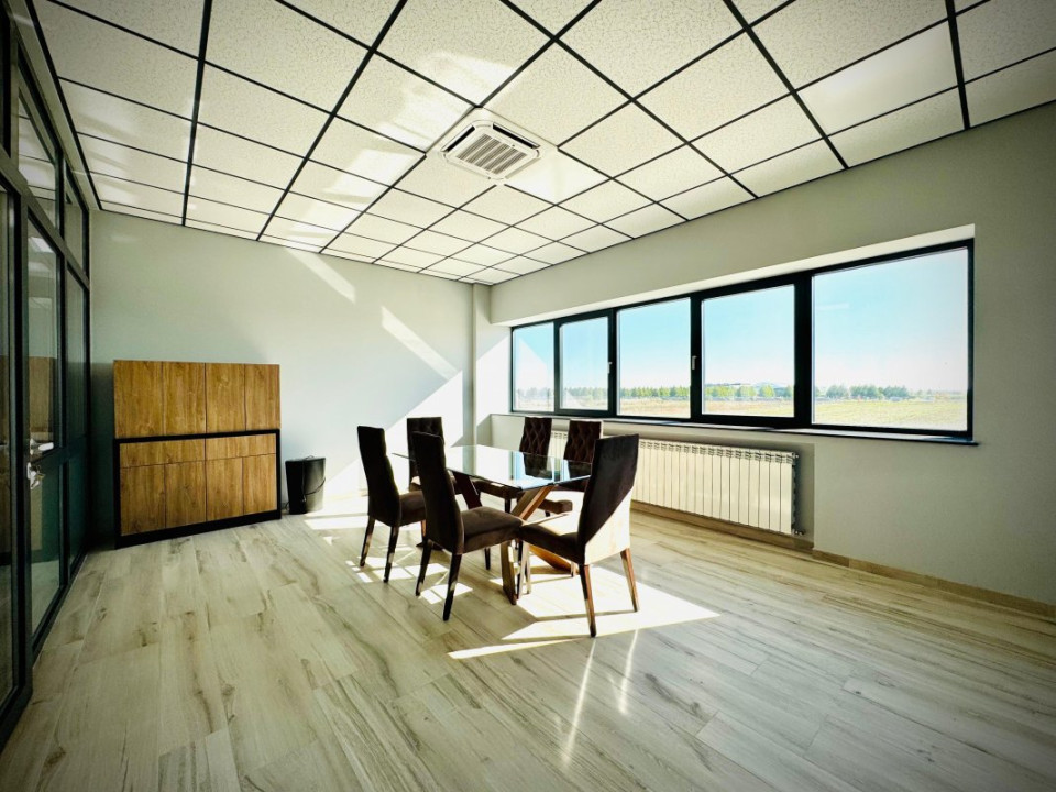 Hală + sediu firmă (locuință de serviciu) + teren de vânzare în Balotești, Ilfov