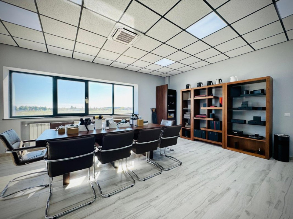 Hală + sediu firmă (locuință de serviciu) + teren de vânzare în Balotești, Ilfov