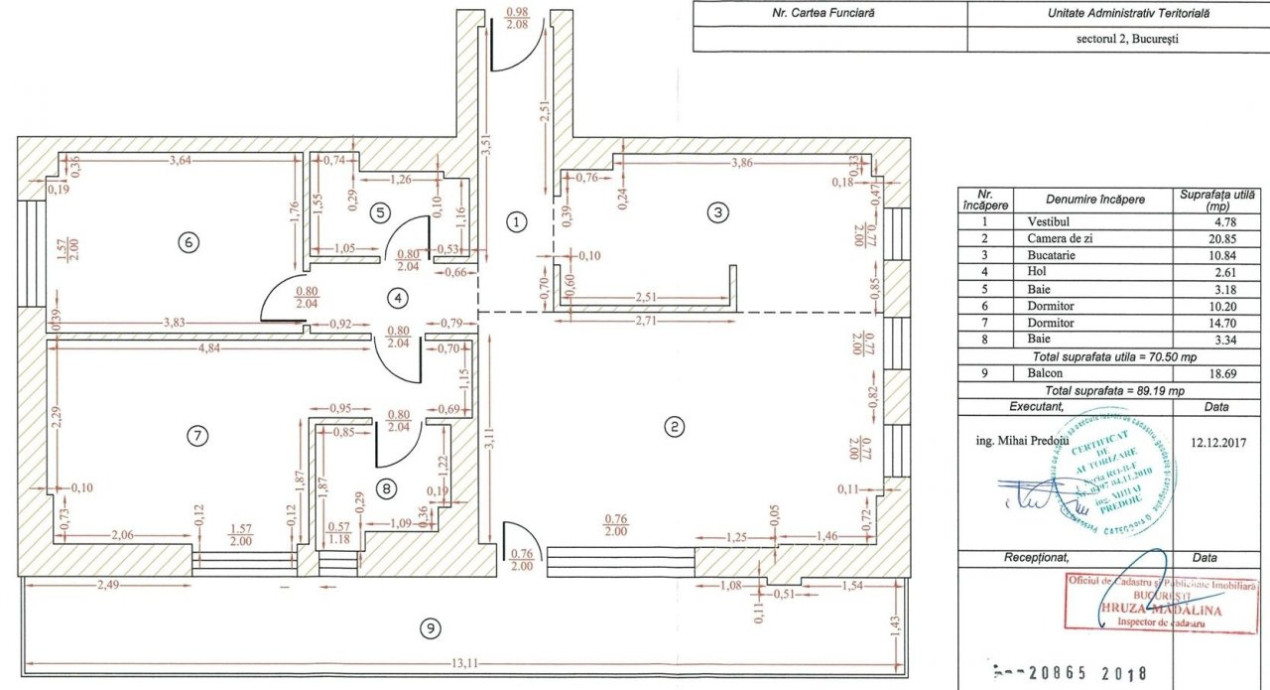 Apart 3 camere Belvedere Pipera Modelul Mare 90mp vedere panoramica
