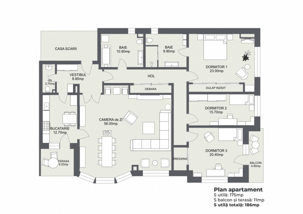 Vezi Parcul Kiseleff! Apartament spectaculos, 4 camere, 175mp