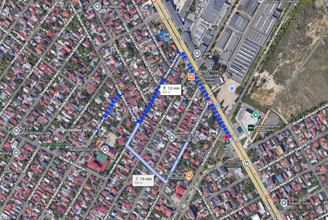 Teren 483 mp – Strada Galiceni 24 - Bucureștii Noi - metrou Laminorului