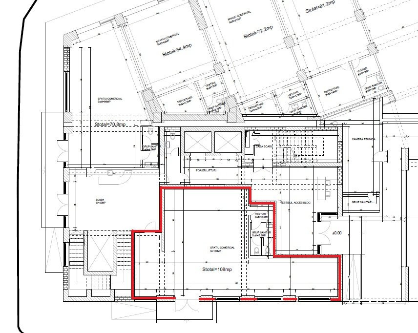 Spatii comerciale | 72-312 mp | Barrio Residence Unirii