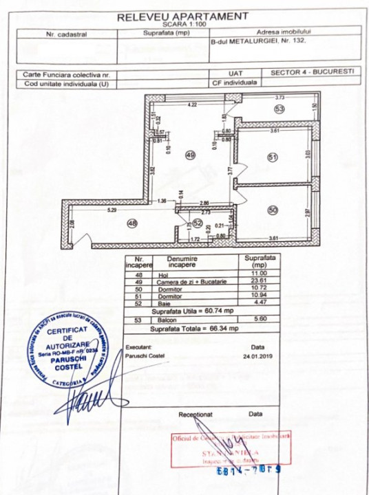 Cartierul Solar, Metalurgiei - ap. cu 3 camere + parcare