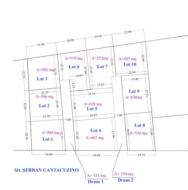 Snagov- Ciofliceni, loturi de casă între 504-670mp, Șerban Cantacuzino!
