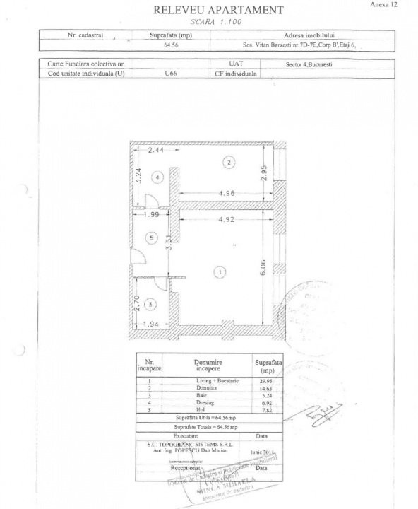 Apartament 2 camere de vânzare – Șoseaua Vitan-Bârzești 7D(fost Rin Grand Hotel)