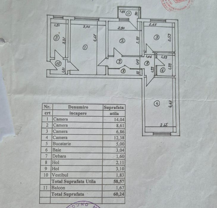 Apartament cu 4 camere Ferentari - Imasului
