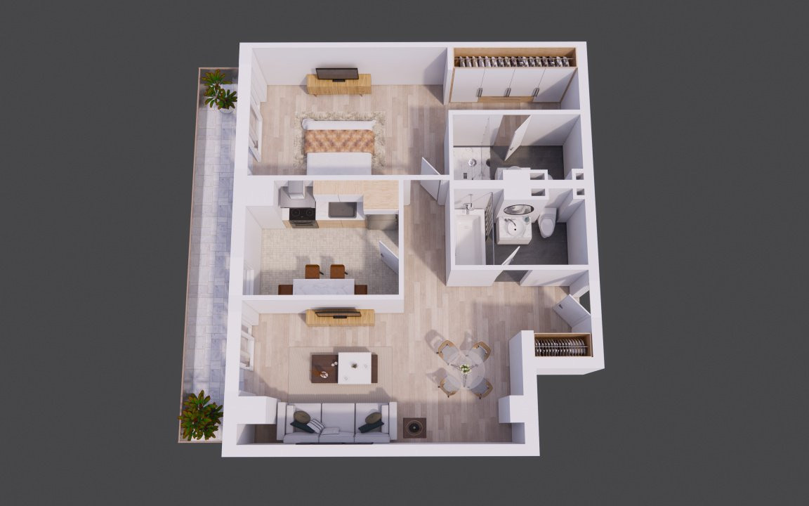 Unele apartamente îți oferă spațiu. Altele – o perspectivă.