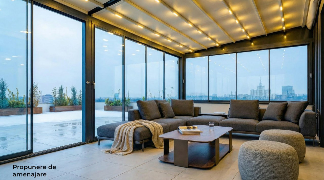 Ce priveliste! Deasupra tuturor - Penthouse Spectaculos cu Terase 210mp!