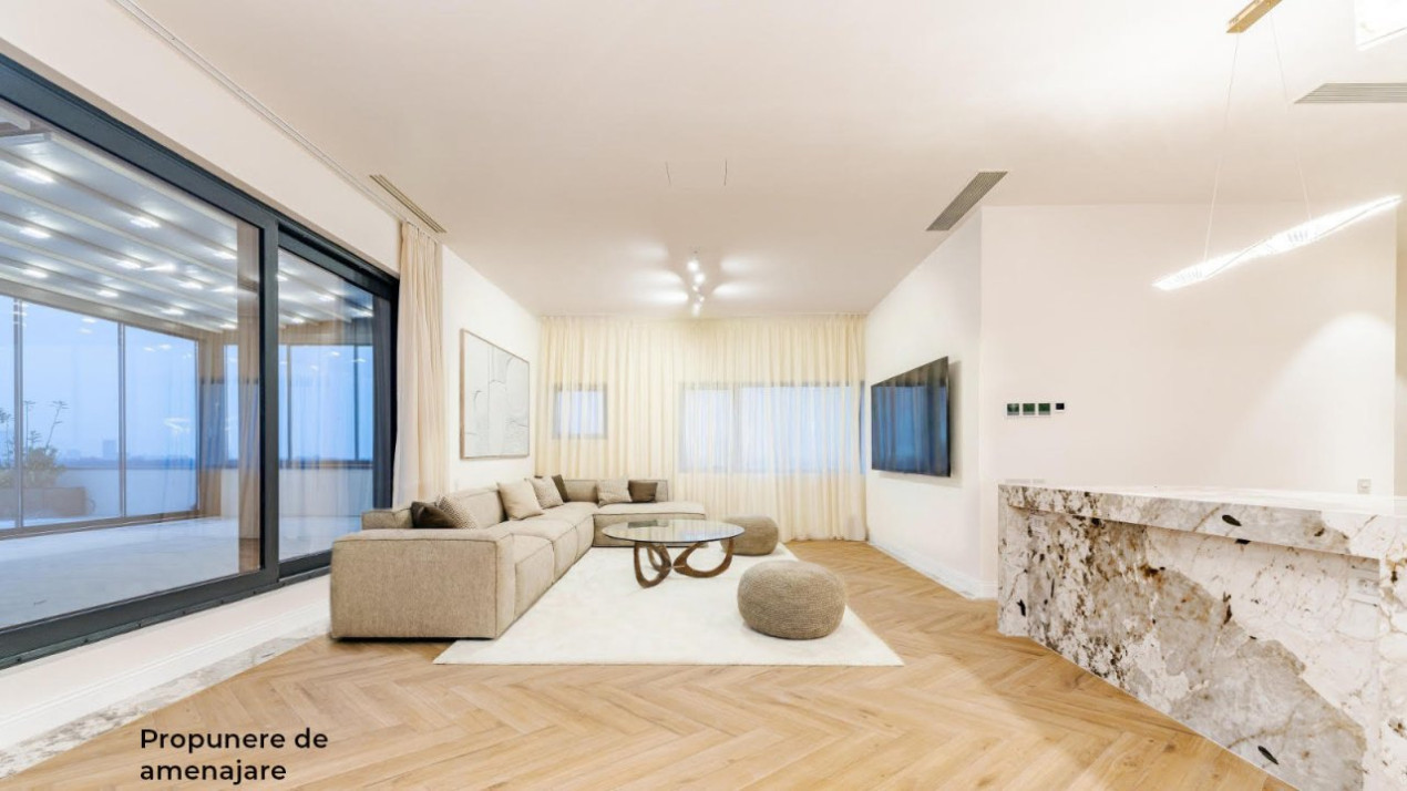 Ce priveliste! Deasupra tuturor - Penthouse Spectaculos cu Terase 210mp!